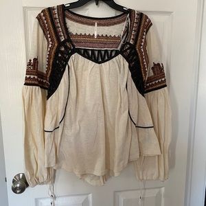 Free People Boho Peasant Blouse New!